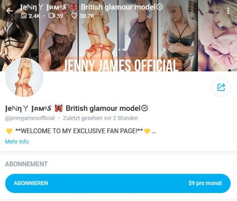 $9-Donation for Jenny James OnlyFans content